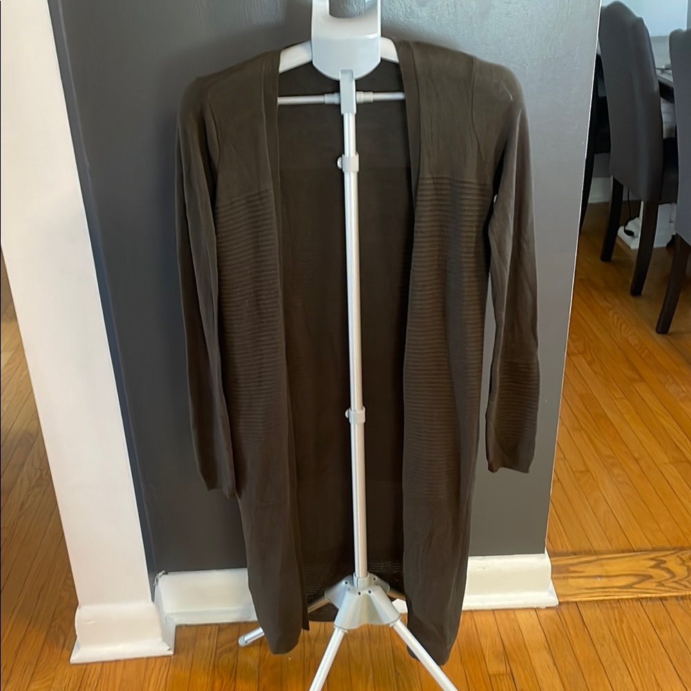 Dynamite Brown Knit Cardigan Coat